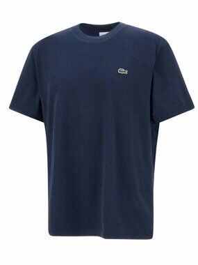 Lacoste Sports Men's T-Shirt Navy Blue Regular Fit Logo Size XXL (FR 7) .